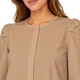 Блузка жіноча Aware by Vero Moda бежева бавовняна з пишними рукавами 3/4 XS - изображение 3