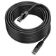 Патч-корд литий Borofone BUS01, UTP, RJ45, Cat.6, 10m, чорний, Cu (мідь) - изображение 1