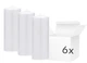 Zestaw świec PartyDeco matowe 15 x 6 cm 6 szt. Białe (ZES5902230730861) - obraz 1