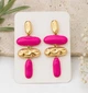 Женские сережки Фрагменты jewelry Малиновые - изображение 7
