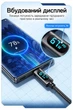 100W кабель Essager Fast Charging Digital Display type-C PD 5A з дисплеєм 2 метра - изображение 4