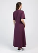 Жіноча бавовняна сукня максі Giulia STREET STYLE 8720/010 L Violet-grape, А-силует, повсякденна, фіолетова - зображення 4