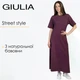 Жіноча бавовняна сукня максі Giulia STREET STYLE 8720/010 S Violet-grape, А-силует, повсякденна, фіолетова - зображення 7
