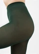 Цветные колготки из микрофибры Giulia BLUES 3D 70 2 Green-deep, теплые матовые колготки 70 den, средняя посадка, без шортиков - изображение 2