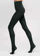 Цветные колготки из микрофибры Giulia BLUES 3D 70 2 Green-deep, теплые матовые колготки 70 den, средняя посадка, без шортиков - изображение 5