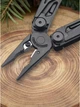 Мультитул 25-в-1 Multitool Pliers карманный туристический с плоскогубцами ножом кусачками отвертками битами и чехлом, Black - изображение 4