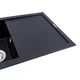 Кухонная гранитная мойка 780×430 мм VALESO с крылом чёрная SOLID 7843 - изображение 5