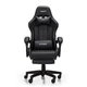 Компьютерное кресло Hanert G-Force Black геймерское с подставкой для ног Tilt вращением 360° до 120 кг черное - изображение 8