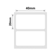 Етикетки NIIMBOT T40*20-1300 (White) (1EA01204201) - зображення 2