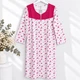 Женская тёплая байковая ночная рубашка хлопок ANDIN (253-7) р.50-52 (L-XL) разноцветная - изображение 2