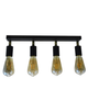 Светильник настенный бра 100lamp Loft Е-27 металл, черный (NL 1222-4) - изображение 2