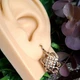 Сережки Xuping довжина 3.1см ширина 1.4см медичне золото позолота 18К с1719 - зображення 4