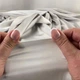 Ткань атлас шелк 96 гр/м2 140 см блестящая, легкая, для платьев, юбок, блуз, пижам, аксессуаров пепел - изображение 2