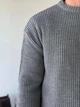 Свитер мужской вязанный GI Oversize XL серый - изображение 4