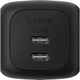 Ładowarka sieciowa Belkin 50W 2 x USB-C GAN PD PPS Black (WCH019KQBK) - obraz 2
