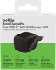 Ładowarka sieciowa Belkin 50W 2 x USB-C GAN PD PPS Black (WCH019KQBK) - obraz 7