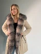 Жіноча бежева парка з хутром Blue Frost XXXL - зображення 4
