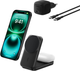 Магнітний зарядний пристрій Belkin UltraCharge 2-in-1 Qi2 Square Magnetic Charger 25W Black (WIZ038KQBK) - зображення 2