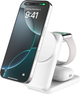 Ladowarka magnetyczna Belkin UltraCharge 3-in-1 Foldable Magnetic Charger 25W White (WIZ036KQWH) - obraz 1