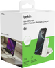 Магнітний зарядний пристрій Belkin UltraCharge 2-in-1 Qi2 Square Magnetic Charger 25W White (WIZ038KQWH) - зображення 3