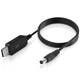 Кабель-перехідник USB to DC 5.5X2.5 мм 5-12V для живлення роутера 77147 - изображение 2