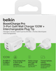 Ładowarka sieciowa Belkin 3-Port GaN Wall Charger 100W + Travel Adapter Kit White (WCH016HQWH) - obraz 4