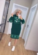 Вʼязана cукня вишиванка MARINA, колір Смарагд, розмір One Size - изображение 5