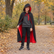 Плащ із капюшоном для Хелловіну, Halloween, накидка відьми, чаклуна, вампіра - изображение 2