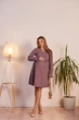 Платье из микровельвета для беременных и кормящих Lille L (46) Lullababe LB05LL171 фрезовый - изображение 2
