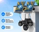Уличная 4G камера SHIWOJA K325 20Мп с 5 объективами 2 солнечных панели зарядки акумулятор 20100мАч PIR датчик движения - изображение 6