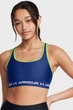 Жіночий синій топ UA Crossback Mid Bra Under Armour XS 1361034-432 - зображення 1