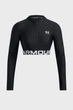 Женский черный топ HeatGear Rib 1/4 Zip LS Under Armour LG 1388692-001 - изображение 3