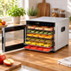 Дегидратор для фруктов ProfiCook 650 Вт электросушилка для овощей 6 секций терморегулятор таймер автовыключение - изображение 5