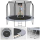 Батут Rebel Active PRO RBA-8001 диаметр 244 см с защитной сеткой и лестницей (5901890133029) - изображение 12