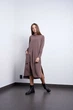 Жіноча дизайнерська сукня міді з поясом Топаз Modna KAZKA MKPR4446 - 44, Капучіно - зображення 1