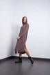 Жіноча дизайнерська сукня міді з поясом Топаз Modna KAZKA MKPR4446 - 44, Капучіно - зображення 3