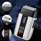 Беспроводная электробритва для мужчин, 1400мАч, от USB, Kemei T402, Серая / Бритва аккумуляторная / Электрическая бритва / Шейвер - изображение 4
