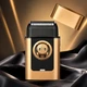 Беспроводная бритва для мужчин, USB-C, Kemei KM-T409, Золотистый / Аккумуляторная мужская электробритва для бритья / Шейвер - изображение 2