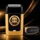 Беспроводная бритва для мужчин, USB-C, Kemei KM-T409, Золотистый / Аккумуляторная мужская электробритва для бритья / Шейвер - изображение 5