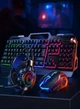 Ігровий комплект Hurricane GF-500Kit 4 в 1 клавіатура миша гарнітура килимок RGB підсвічування 1600 DPI для ПК ноутбука - зображення 9