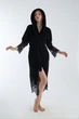 Халат женский nusa хлопок/бамбук модель 4150 siyah, xxxl - изображение 1