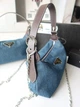 Сумка жіноча Prada Denim Shoulder Bag денім Прада (221) - изображение 4