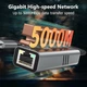Високошвидкісний Мережевий адаптер 5000 Мбіт/с Type-C + USB 3.2 - RJ45 LAN Ethernet Gigabit Metal (49070) - зображення 9