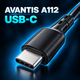 Кабель AVANTIS A112 USB-A USB-C 1 м черный - изображение 2