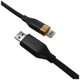 Kabel Duracell USB Type-A - Lightning 2 m Black (DRU5022A) - obraz 1