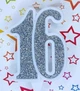 Свеча цифра 16 серебро юбилейная для торта - изображение 2