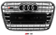 Передня чорна решітка радіатора з хром рамкою S-style для Audi A6 C7 2011-2017 рр - зображення 1