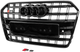 Передня чорна решітка радіатора S-Style для Audi A6 C7 2011-2017 рр - зображення 4