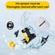 Аккумуляторный краскопульт MEE GOO WDP50B 200 Вт, совместимый с аккумуляторами Makita и DeWalt - изображение 4