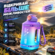 Еко-пляшка для води SPORTS BOTTLE 1500 мл — велика багаторазова спортивна пляшка з ручкою, фіолетово-блакитний градієнт - зображення 7